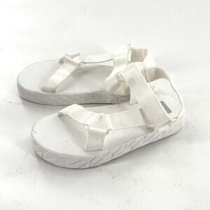DV by Dolce Vita Girls Zaidey Sandal 1 White Platform Buckle Kids
